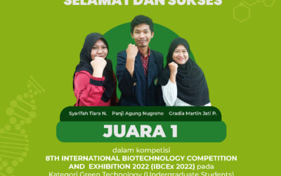 Prestasi Internasional – Tim Mahasiswa Bioteknologi UNISA Yogyakarta Meraih Juara 1 IBCEx 2022