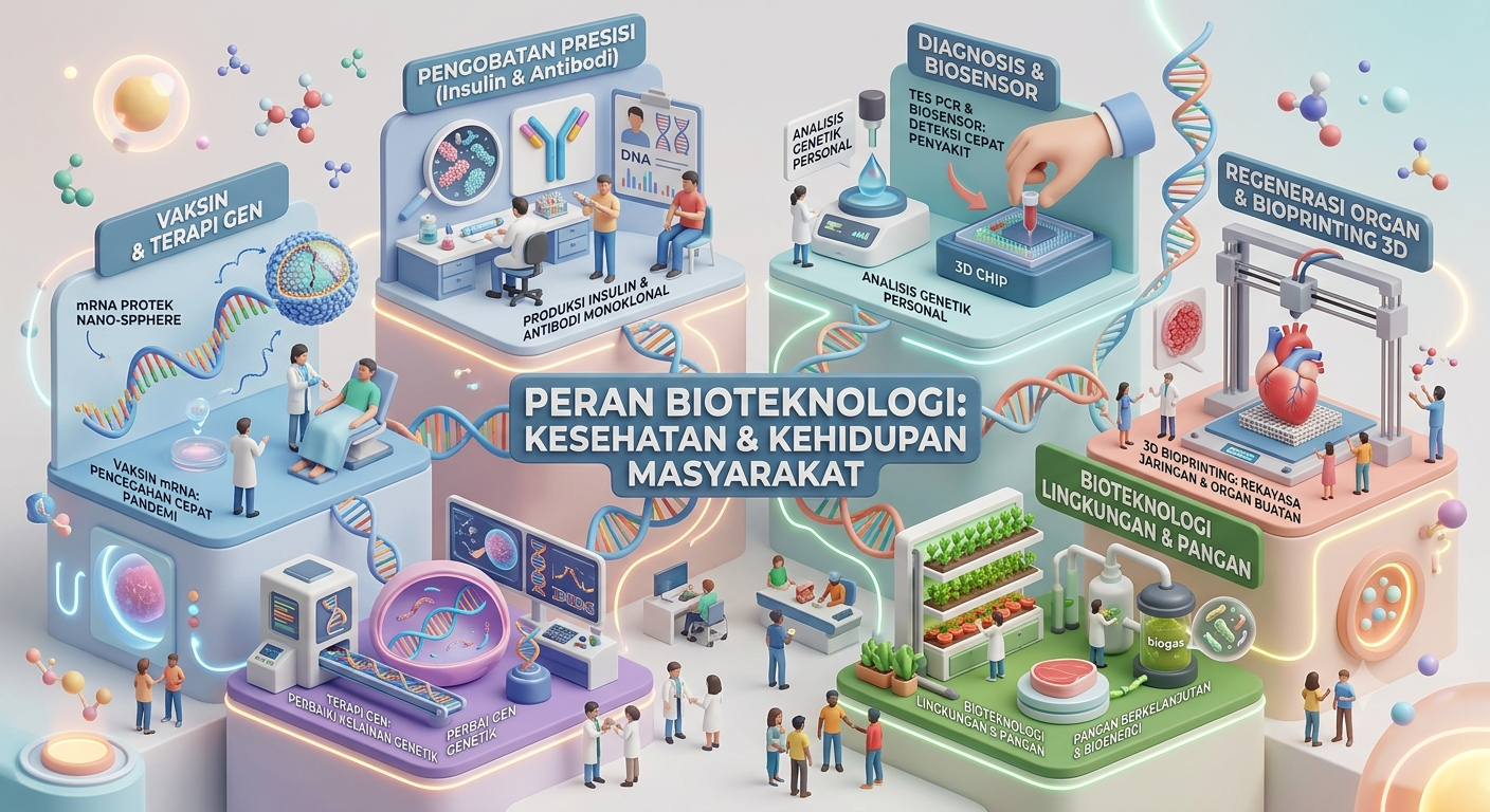 Peran Bioteknologi dalam Mendukung Kesehatan dan Kehidupan Masyarakat